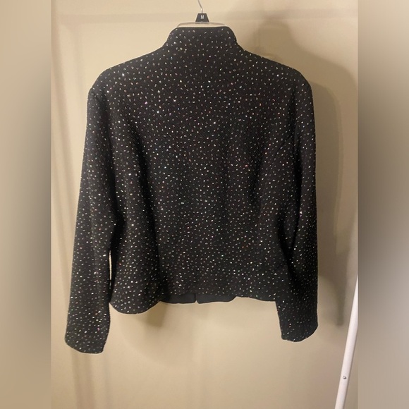 Jessica Howard vintage sparkly jacket with tassel zipper pull - Picture 4 of 8